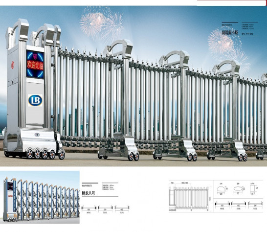Cổng xếp inox LB045